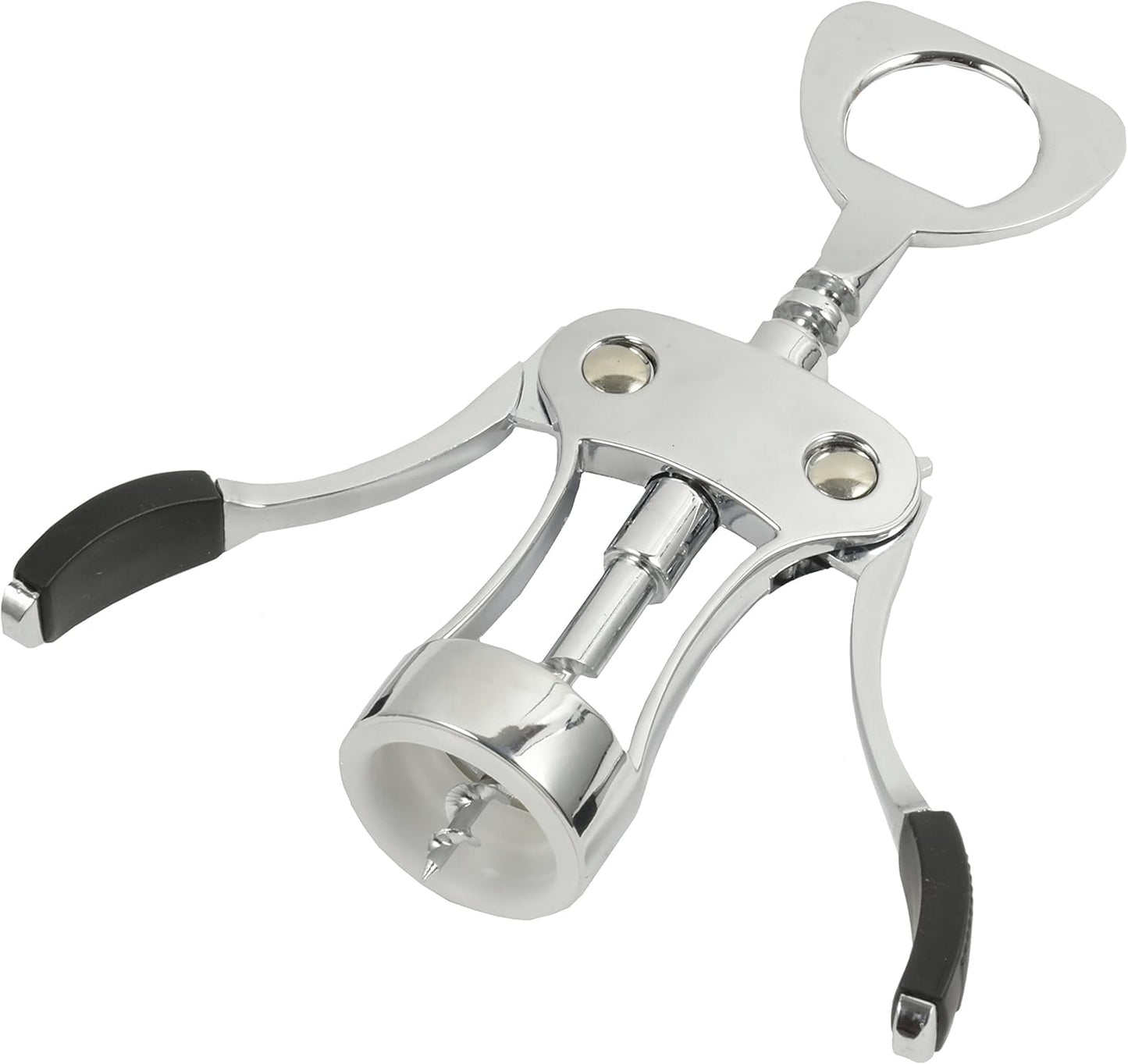 Pearl Metal C-3719 Domaine Ruti Wing Drill Corkscrew, Black