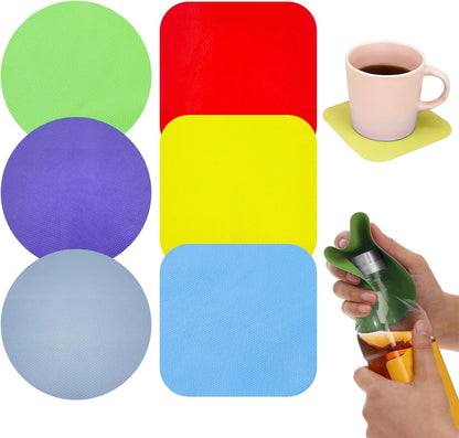 Non-Slip Rubber Jar Opener Pad 8pcs - Easy Grip Kitchen Tool for Opening Lids, Cans & Bottles - Ideal for Arthritis & Weak Hands