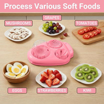 3-in-1 Heavy Duty Egg Slicer, Stainless Steel Blades with Multiple Cutting Modes for Hard Boiled Eggs, Mushrooms, Strawberry, Multifunctional Kitchen Tool, Send Goods from Local Warehouse
