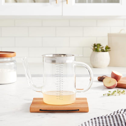 Norpro Glass Gravy Separator with Strainer
