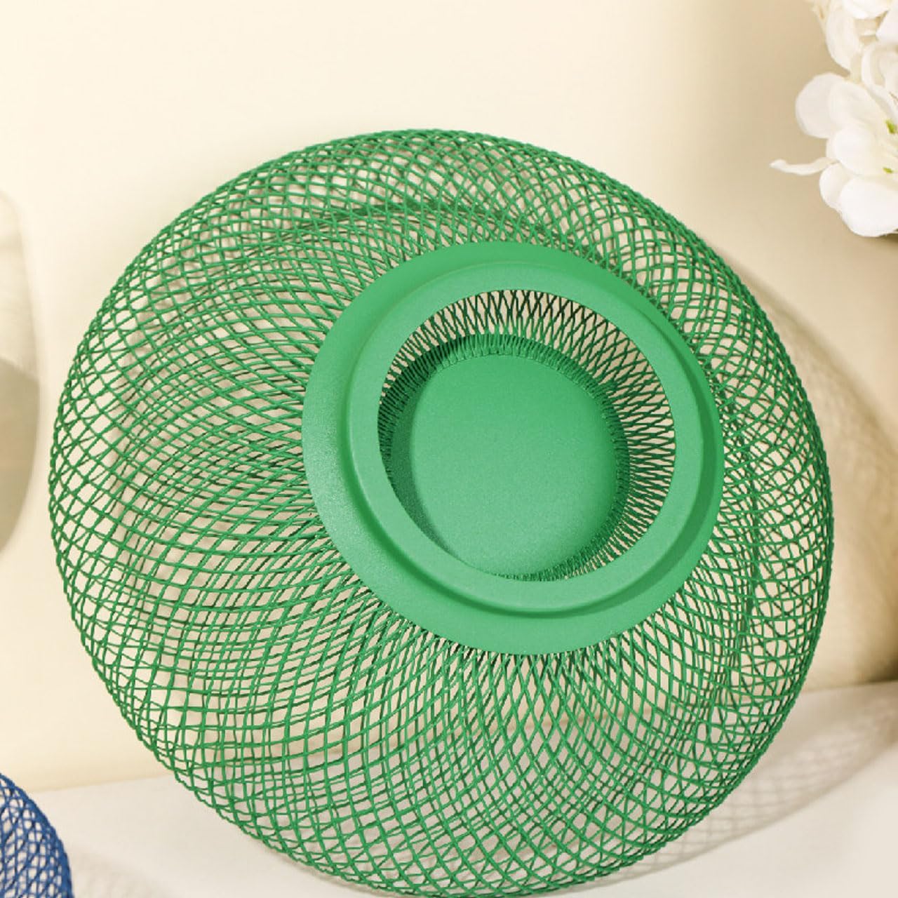 Nest Fruit Bowl with Drainer - Modern Home Decor, Creative Fruit Basket for Kitchen Counter, Dining Table, Living Room Coffee Table - Stylish Ins Aesthetic Storage & Display (Green)