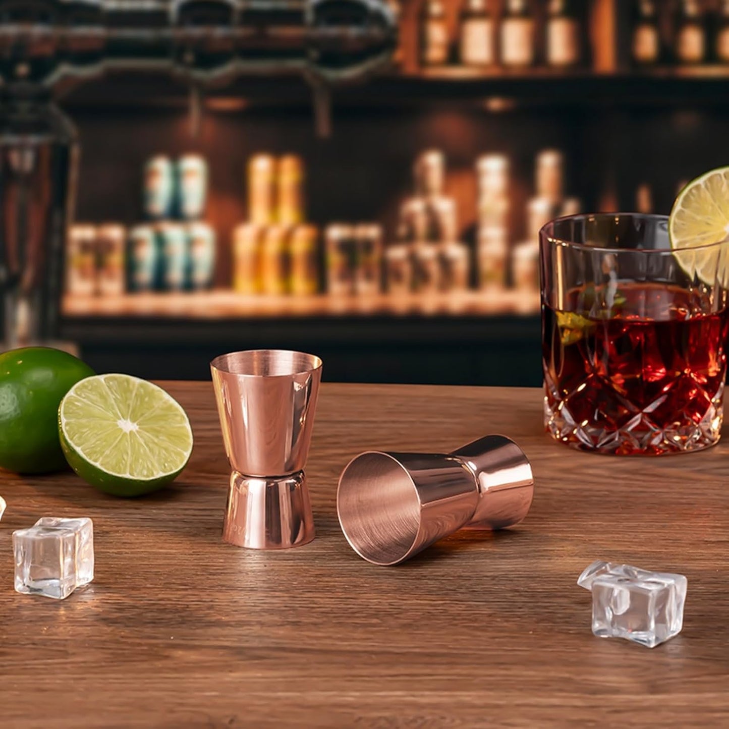 Briout Jigger for Bartending, Double Cocktail Jigger Japanese Premium 304 Stainless Steel Jigger 2 OZ 1 OZ with Measurements Inside
