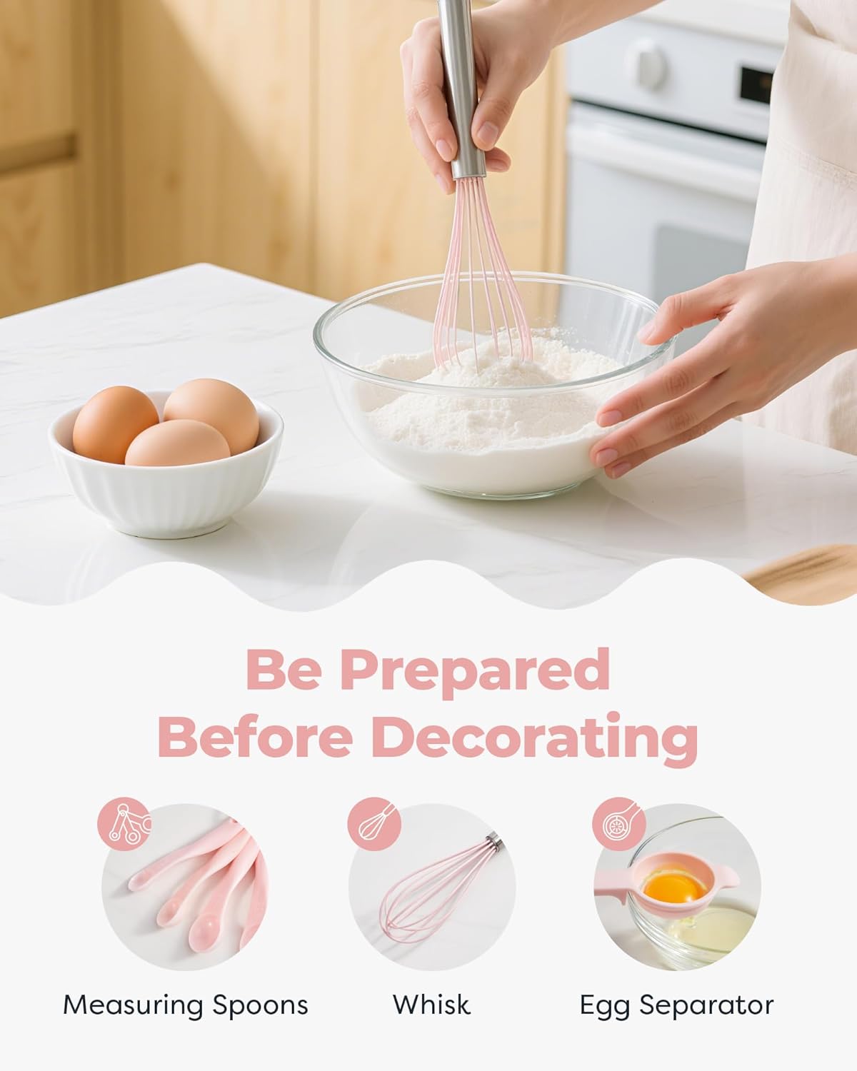 Kootek 71PCs Cake Decorating Kit, Baking Supplies Tools - Includes Cake Stand Turntable, 12 Icing Piping Tips Set, 2 Frosting Spatulas, 3 Scrapers, 50+2 Piping Bags, Coupler, Video Tutorial, Booklet