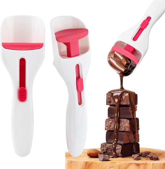 2pcs Cupcake Batter Dispenser Scoop, Dishwasher-Safe Baking Tool for Precise Portioning of Muffins, Cupcakes, Cookie Dough & Pancakes - Mess-Free Kitchen Gadget(COLOR:white)