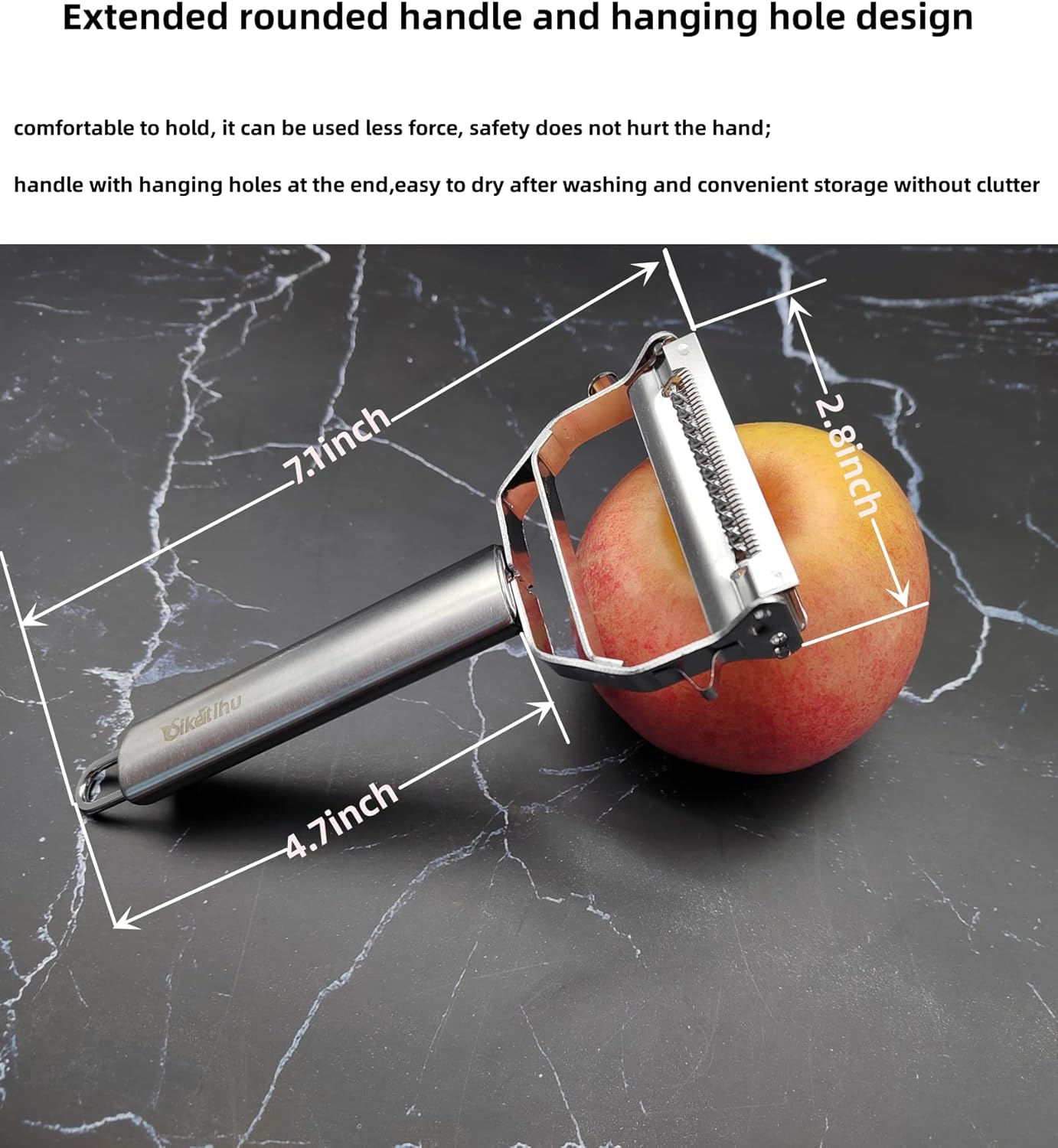 Vegetable Peeler, Julienne Peeler, Double-Sided Blade Fruit Peeler, Vegetable and Fruit Slicer, Potato Peelers, Y-Shaped Stainless Steel Peeler