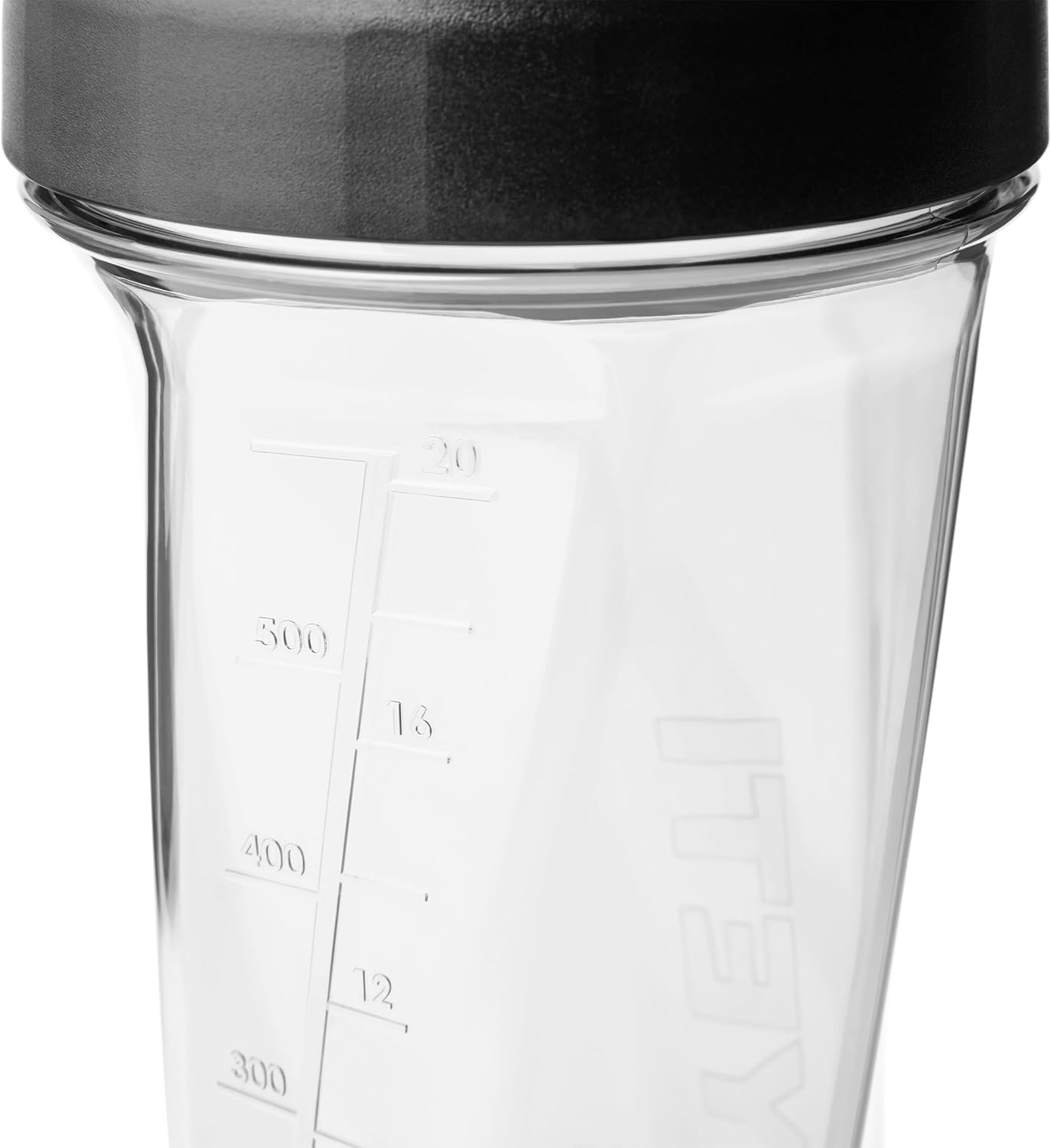 YETI Yonder Helimix Vortex Blender Shaker Bottle Holds up to 20oz | No Blending Ball or Whisk | USA Made | Portable Pre Workout Whey Protein Drink Shaker Cup | Dishwasher Safe, Clear