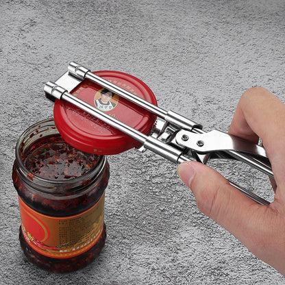Master Jar & Bottle Opener, Adjustable Multifunctional Stainless Steel Can Opener Jar Lid Gripper, Manual,Kitchen Accessories（Silver）