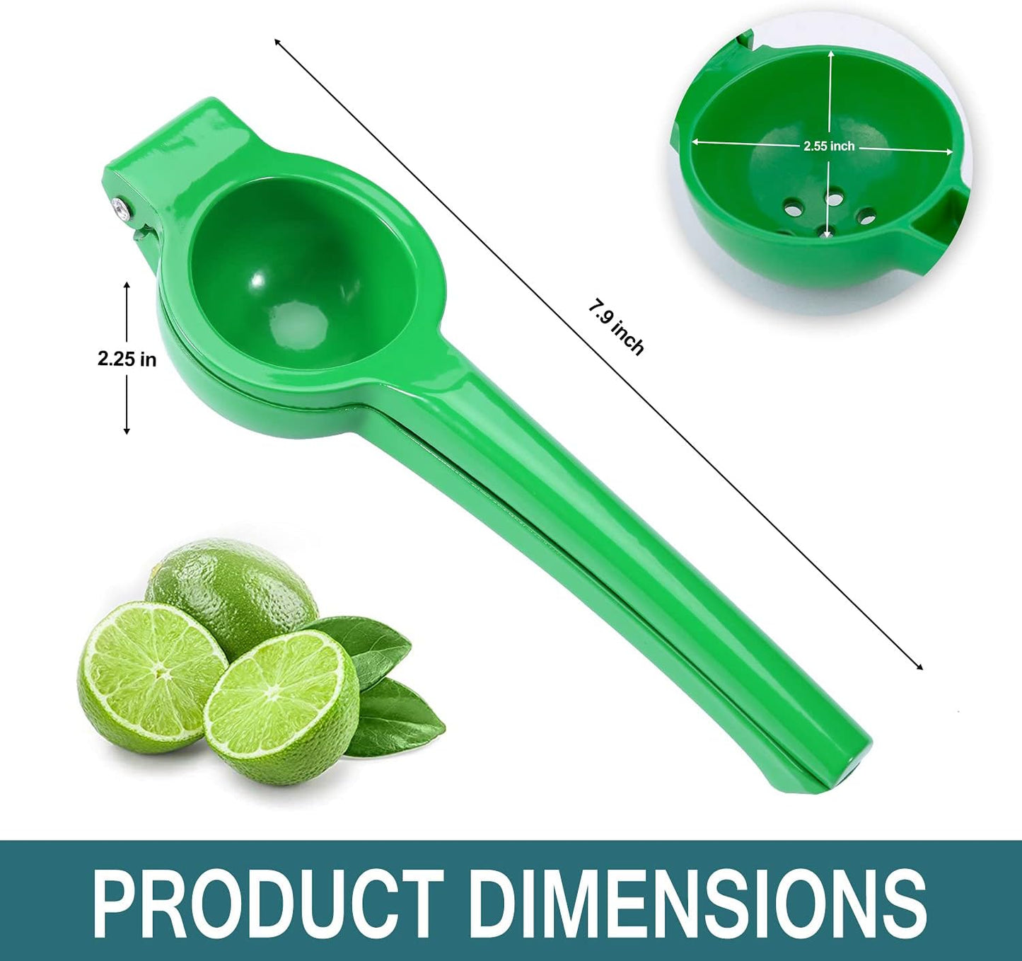 Y-ME Manual Juicer Citrus Lemon Squeezer, Fruit Juicer Lime Press Metal, Professional Hand Juicer Kitchen Tool(Yellow）