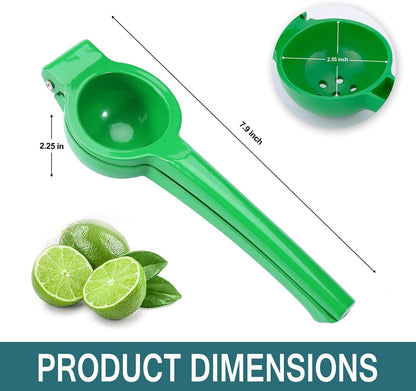 Y-ME Manual Juicer Citrus Lemon Squeezer, Fruit Juicer Lime Press Metal, Professional Hand Juicer Kitchen Tool(Yellow）