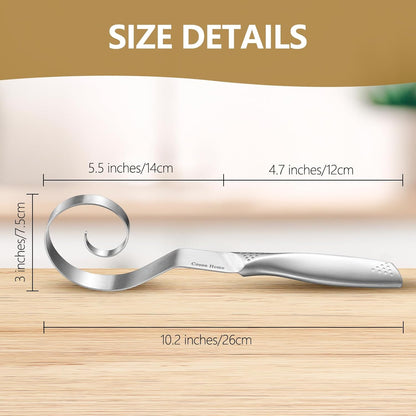 Seamless Danish Dough Whisk Stainless Steel, Hand Mixing Tool for Sourdough Bread Baking, Integrated Design, No Flour Residue Inside The Whisk After Used, A Good Baking Starter