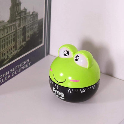 Cartoon Animal Kitchen Timer, 55 Minute Mechanical Countdown Timer for Cooking Baking No Battery Required Cute Clock for Eggs Cookies (1#)