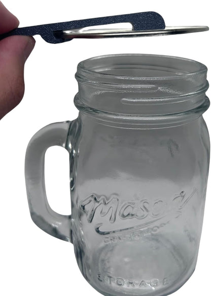 Canning and Mason Jar Opener, Easy Release Vacuum Seal for all lids magnetic (Black)
