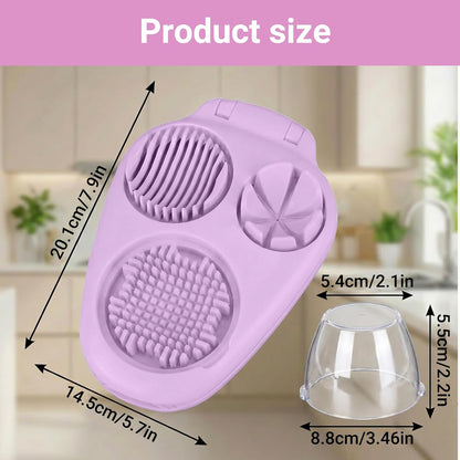 3-in-1 Heavy Duty Egg Slicer, Stainless Steel Blades with Multiple Cutting Modes for Hard Boiled Eggs, Mushrooms, Strawberry, Multifunctional Kitchen Tool, Send Goods from Local Warehouse
