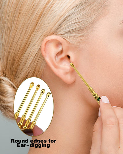 6 PCS Mini Shovel Spoons,Tiny Spoons Gold, Metal Small Spoon, Portable Scoop Necklace Charms Decorative Pendant, Little Measuring Spoon for Powder Salt Spice Jewelry Keychain, Vintege