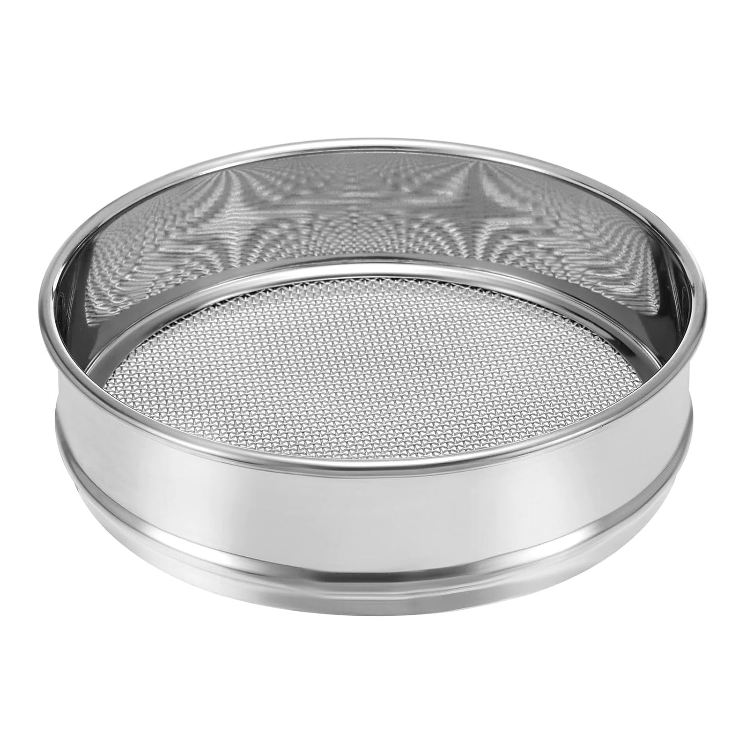 PATIKIL 10 Mesh Lab Sieve, 8" Diameter Test Sieve 304 Stainless Steel Wire Cloth (2mm) for Industrial Laboratory