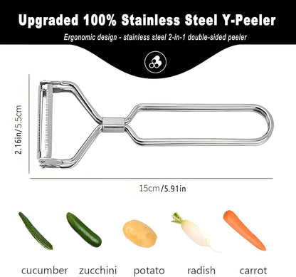 Potato Peelers for Kitchen, 2 Pcs, Just Like Mom's old steel Peeler