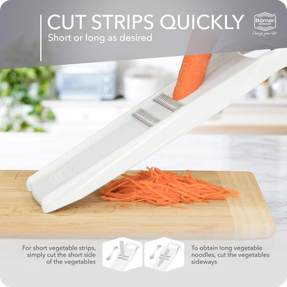 BORNER Roko PowerLine | Vegetable Grater Börner - Quality Made in Germany, Color:Orange