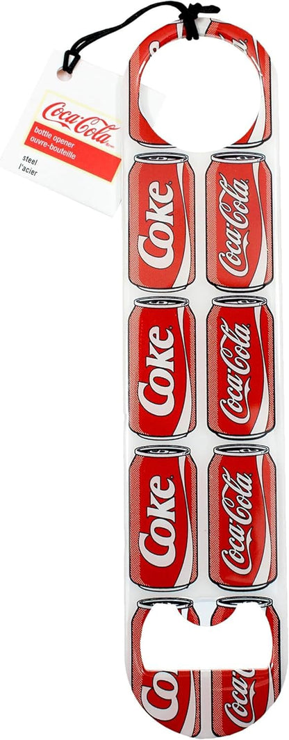 Tablecraft Stainless Steel Coca-Cola Bottle Opener Fridge Magnet, Red