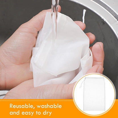6Pcs 12 x 8 Inch Nylon Nut Milk Bag Nut Bag Strainer Fine Mesh Cheese Cloth Reusable 200 Mesh Fine Mesh Bag for Straining Fruit Juice Coffee Tea Yogurt Cheese Tofu Cold Brew Filter Bag