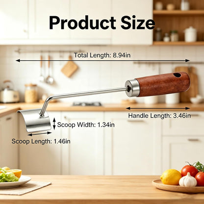 2Pcs Corn Peeler 2026 Upgrade, 304 Stainless Steel Curved Blade Corn Cob Stripper with Wooden Handle, Ergonomic Kernel Remover for Fresh, Cooked, or Frozen Corn