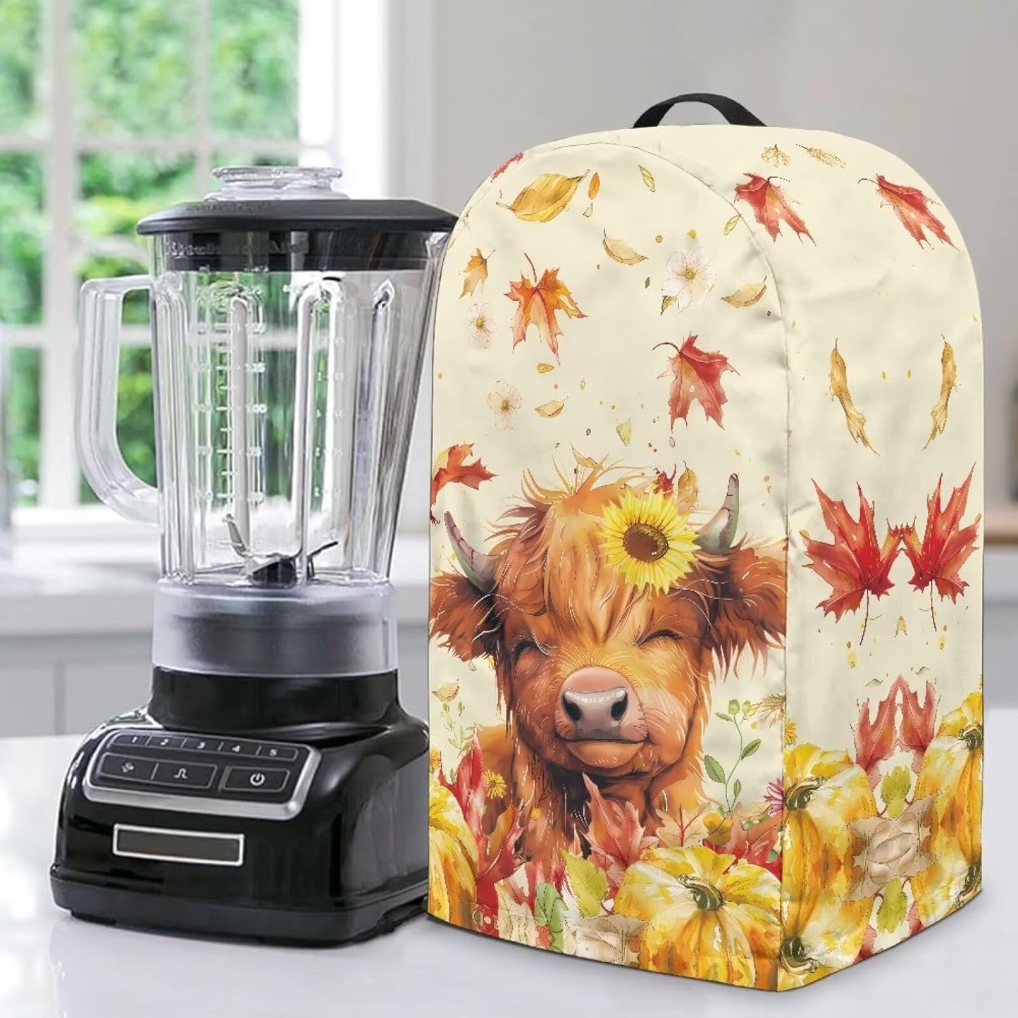 Coffee Pastry Blender Dust Cover with Drawstring Field Stand Mixer or Coffee Maker Cover Anti Fingerprint Polyester Appliance for Home Kitchen Decor