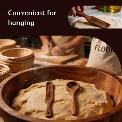 Danish Dough Whisk & Bread Whisk Set, Wooden Sourdough Whisk for Baking, Multi-Purpose Dough Stirrer for kitchen and home use, sourdough, pizza dough, and baking accessories