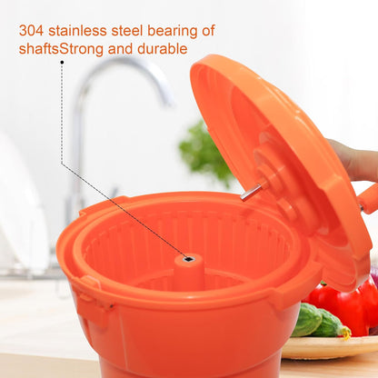 CLIVIA 5 Gal/20 Qt Large Commercial Salad Spinner Jumbo Manual Lettuce Dryer-Dries up to 7 Heads of Lettuces