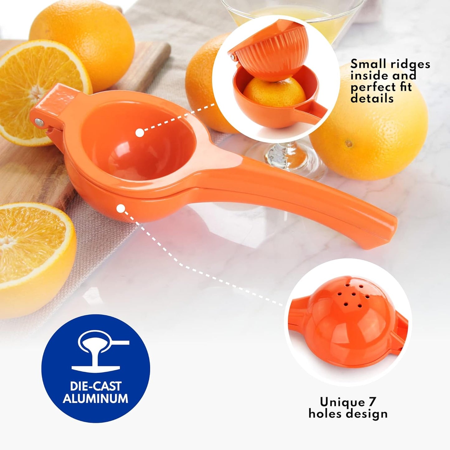 New Star Foodservice 42856 Enameled Aluminum Lemon Squeezer, Yellow