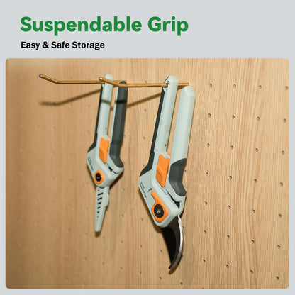 PrunePro Pruning Shears Gardening Scissors Set Professional Hand Pruner Sharp Stainless Steel Blade Garden Scissors Plant Flower Garden Clipper
