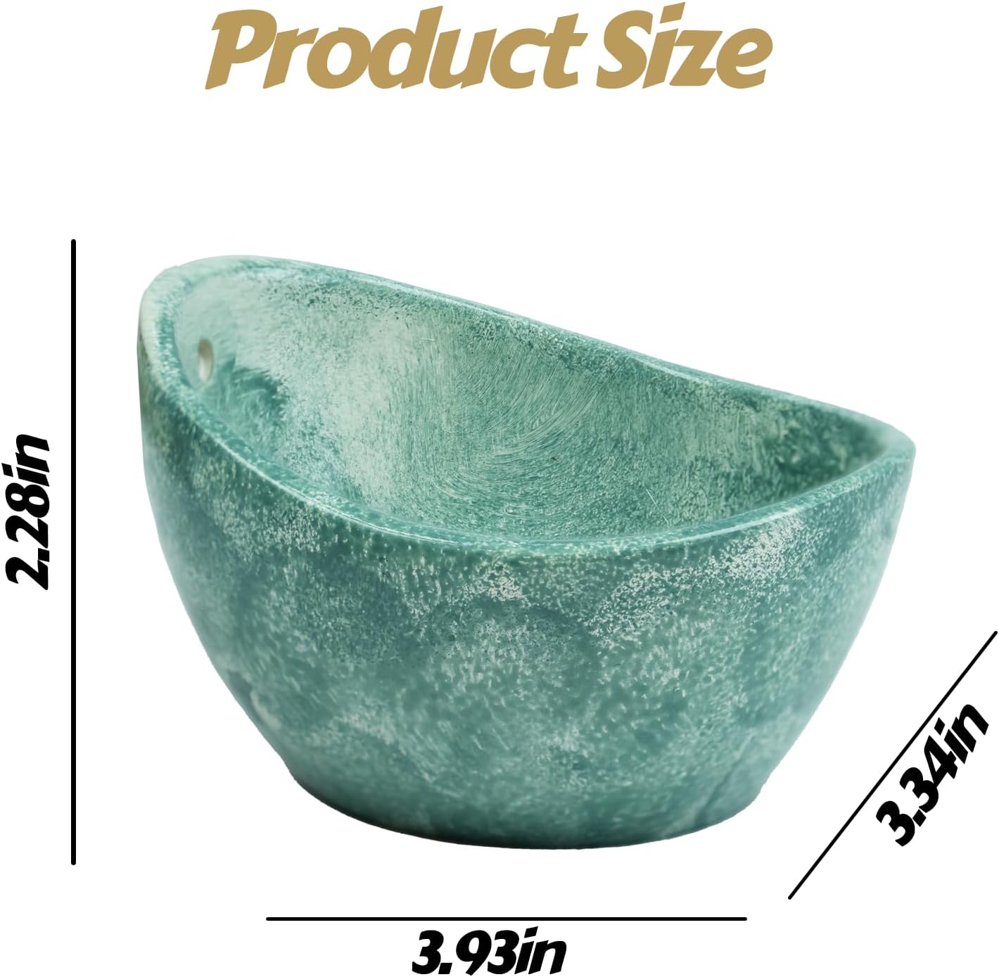 Earthenware Herb Stripping Bowl 2Pack, Pottery Herb Stripper Bowl Handmade, New Earthenware Kitchen Tools Supplies, Multiple Size Holes for Stripping Herbs, Rosemary, Thyme(3.94"x3.35"x2.28")