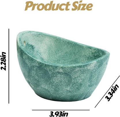 Earthenware Herb Stripping Bowl 2Pack, Pottery Herb Stripper Bowl Handmade, New Earthenware Kitchen Tools Supplies, Multiple Size Holes for Stripping Herbs, Rosemary, Thyme(3.94"x3.35"x2.28")