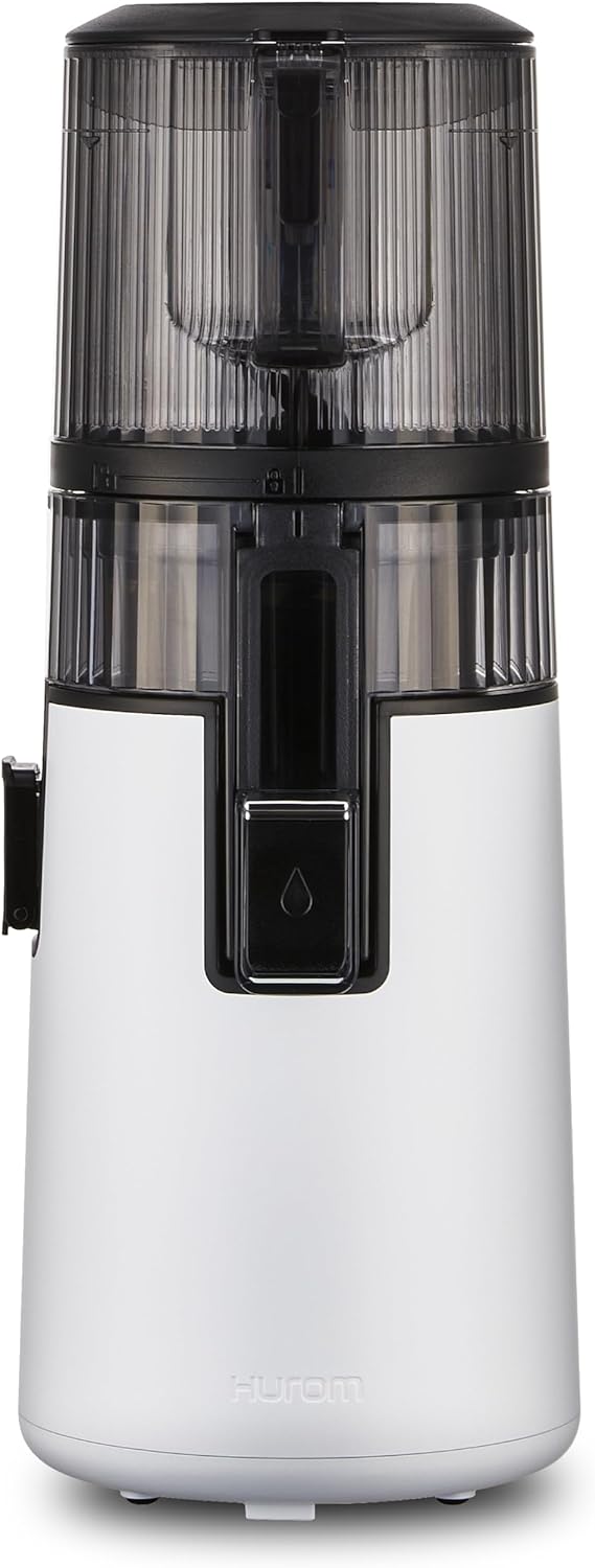 Hurom H70 Cold Press Juicer Machine, Easy to Clean Masticating Slow Juicer, Ideal Balance of Size and Function, Compact, Strainer Free, Self Feeding, Hands Free, with Wide Mouth Hopper (Black)