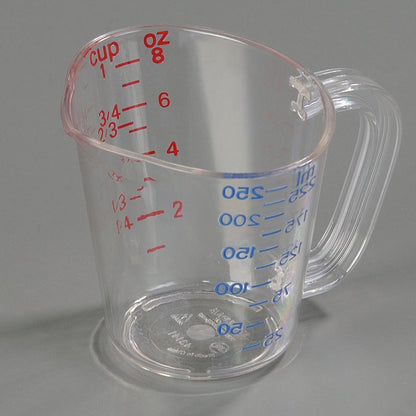Carlisle FoodService Products 4314107 Commercial Plastic Measuring Cup, 1 Cup, Clear