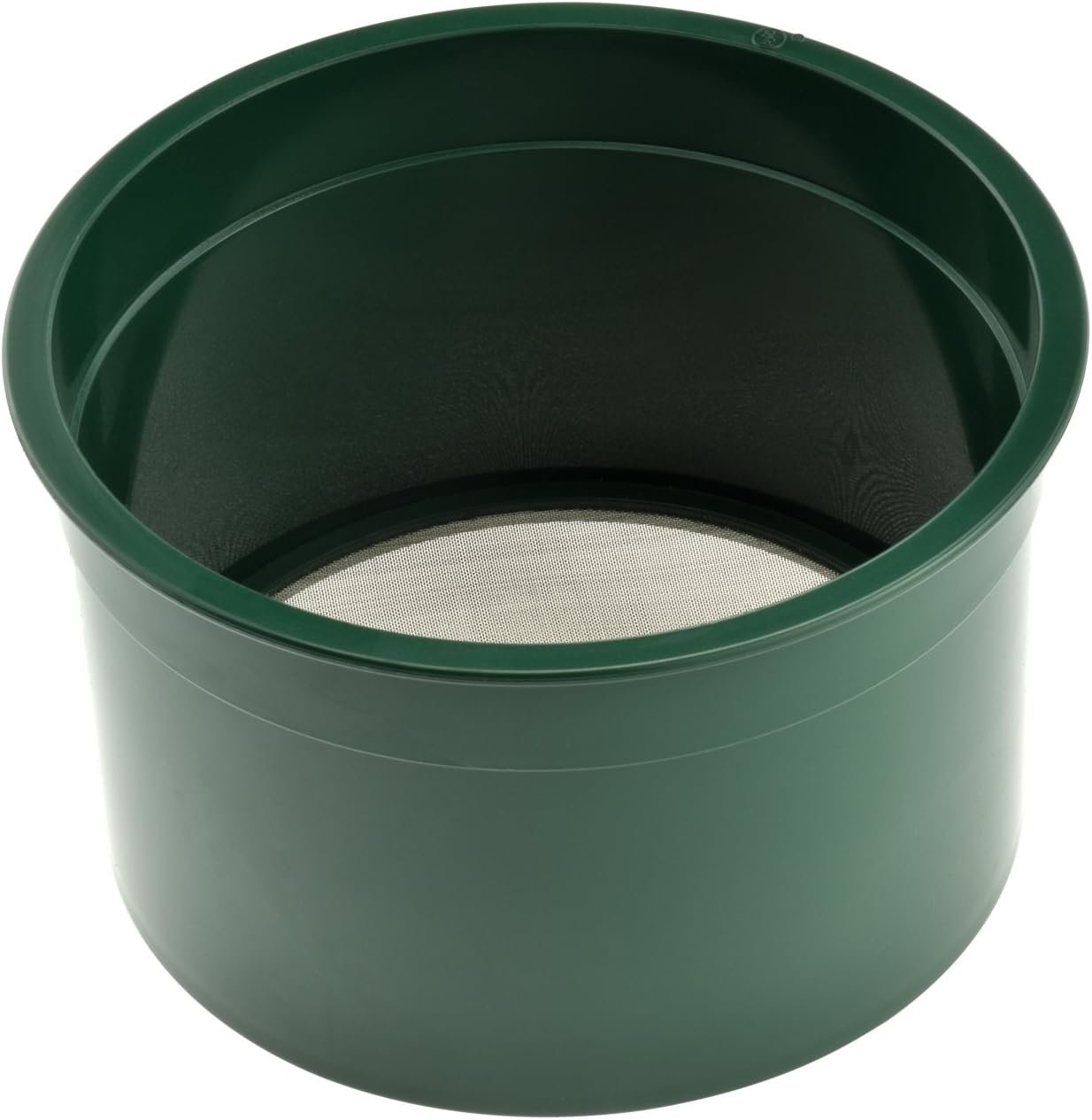 SE 5.5 Inch Mini Stackable Classifier Gold Prospecting Pan - 50 Holes/Square Inch Stainless Steel Mesh Sifting Pan, Green