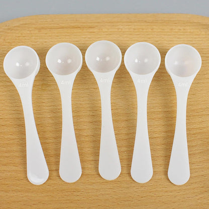2 Pcs 4ml/2g Milk Powder Spoon Micro Measuring Scoop Plastic Measuring Spoons Long Handle Kitchen Spice Measuring Tool