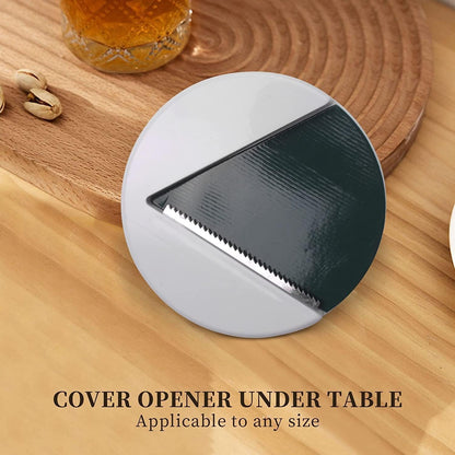 Jar Opener Under Cabinet, Multi Function Easy Grip Jar Opener, One Handed Jar & Bottle Opener - Removes Tight Jar Lid for Seniors with Arthritis - Essential Kitchen Gadgets for Home Assistance