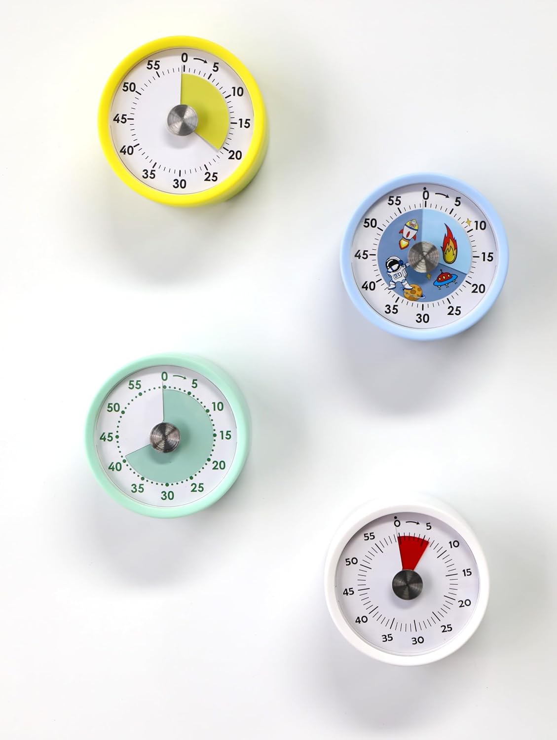 Kitchen Timer, Magnetic Visual Countdown Timer with Loud 72dB Alarm Mechanical Analog Dial for Cooking Baking Home Gym Office