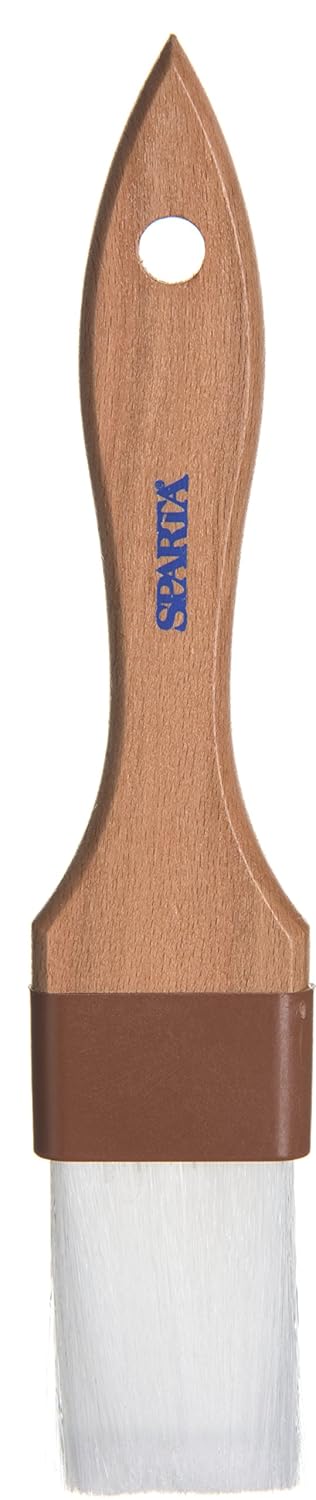 SPARTA 4039700 Nylon Wide Brush, Flat With Nylon Bristles, 2 Inches, Brown