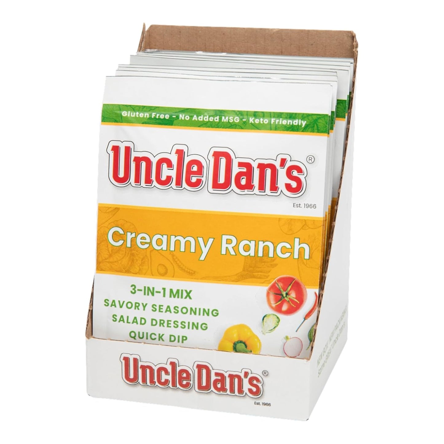 Uncle Dan’s, Creamy Ranch | 4.5oz Shaker – 4.5oz Shaker Bottle