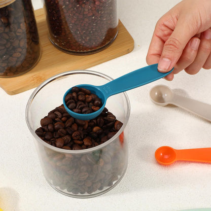 Silicone Measuring Spoons, Plastic Measuring Spoons Set of 5, Assorted Colors