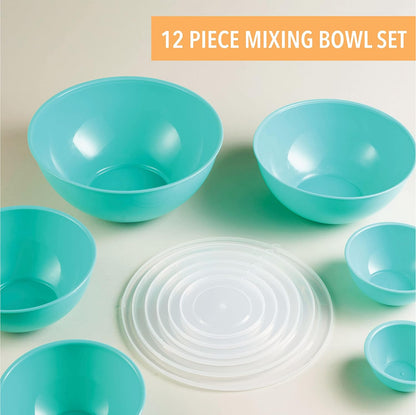 Table Concept Mixing Bowls with Airtight Lids, Stainless Steel Nesting Bowl Set for Space Saving Storage, Ideal for Cooking, Baking, Prepping & Food Storage