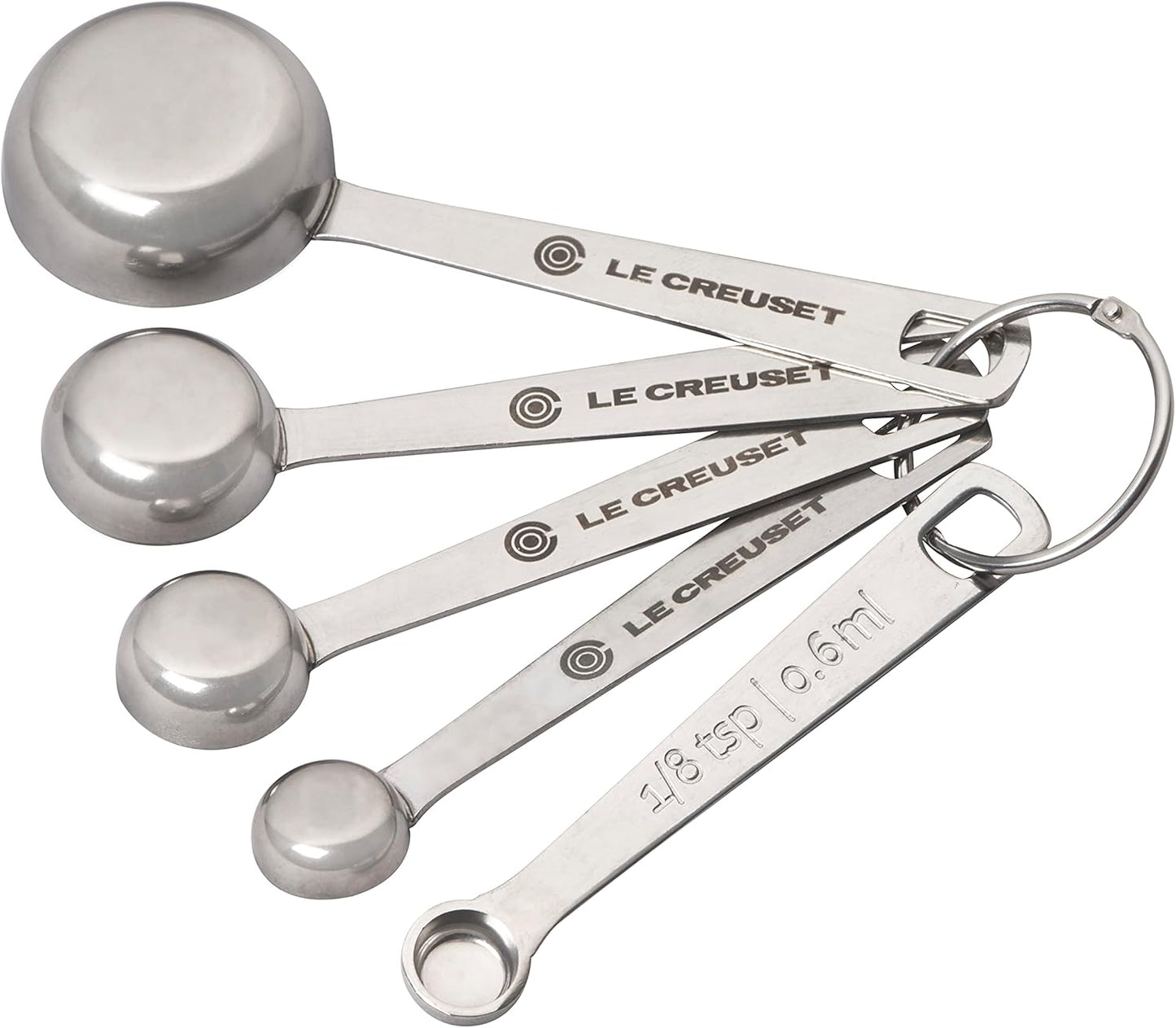 Le Creuset Stainless Steel Measuring Spoons, Set of 5