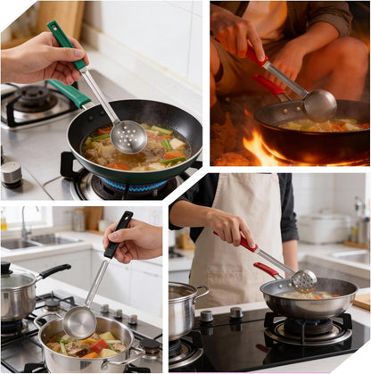 6 Pcs Portion Control Serving Spoons, 3 Size Portion Control Spoons Ladle Scoops Stainless Steel Proportion Manage Slotted and Unslotted Scoops for Weight Loss Kitchen