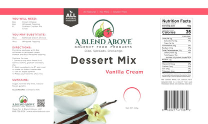 A Blend Above Banana Cream No-Bake Dessert Mix, 3 Pack, No-Bake Cheesecake, Fruit Dip, Dessert Mix, Bagel Topping, Frosting, Cheesecake Filling, Quick and Easy to Make, Makes 16 Ounces, Cream Cheese,