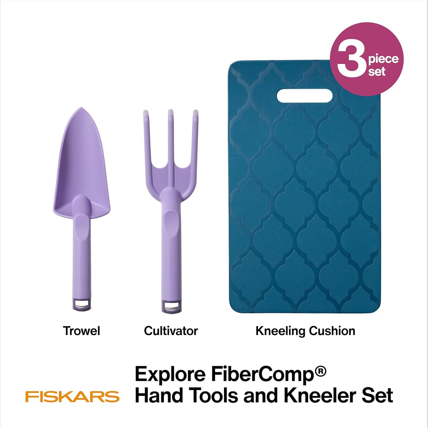 Fiskars Bypass Pruning Shears, 5/8" Cut Capacity Gardening Scissors, Self-Cleaning Sap Groove Prevents Sticking, Non-Slip Grip for Cutting Stems & Branches, Sharp Steel Blades w/ Low-Friction Coating