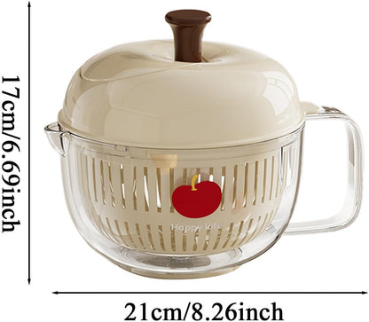 Salad Spinner, Salad Washer And Spinner, Fruit And Vegetable Washer & Dryer, Lettuce Spinners With Vegetable Washing Basket, Fruit Washing Bowl, Easy-Clean Kitchen Gadget For Greens