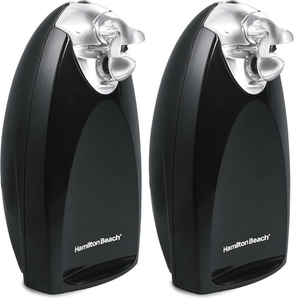 Hamilton Beach Electric Automatic Can Opener with Auto Shutoff, Knife Sharpener, Cord Storage, and SureCut Patented Technology, Extra-Tall, Red