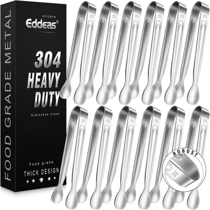 Tongs For Cooking - Heat Resistant 600 Degrees Stainless Steel Kitchen Tong,Heavy Duty Metal Locking Tongs - Perfect for Food,Salad and BBQ set of 3 (7",9" and 12") Dishwasher