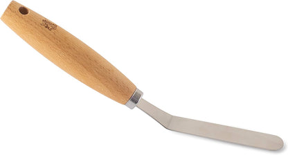 Nordic Ware Angled Icing Spatula, Stainless Steel with Beachwood Handle