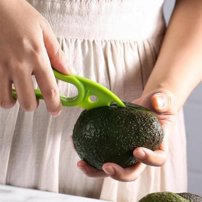 2 Pcs Avocado Slicer Tool Avocado Knife for Mashing Avocados Enucleation Making Guacamole, Green